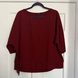 Elegant Burgundy Blouse by J. Jill